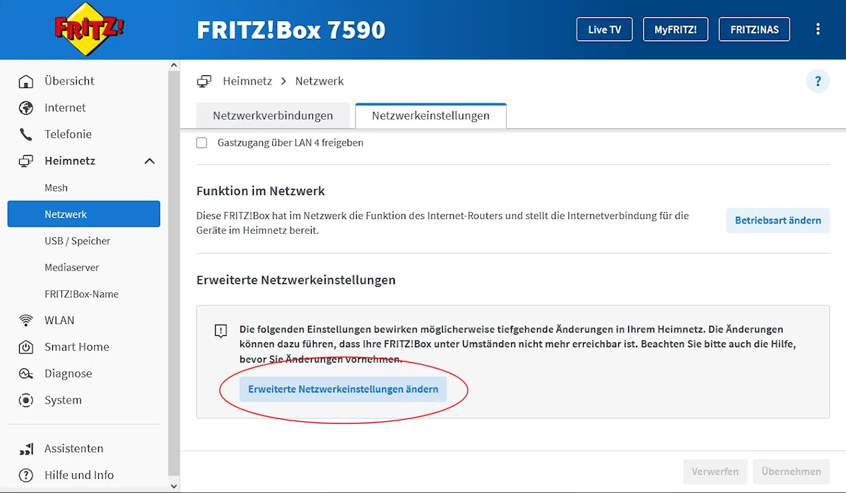 TrashBlock+ im Router konfigurieren